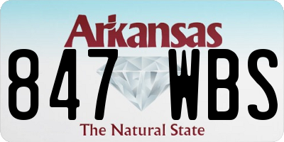 AR license plate 847WBS