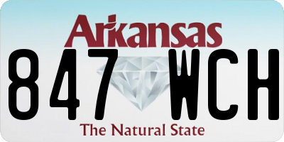 AR license plate 847WCH