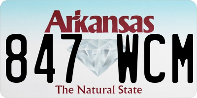 AR license plate 847WCM