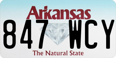 AR license plate 847WCY