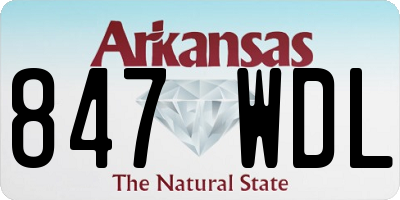 AR license plate 847WDL