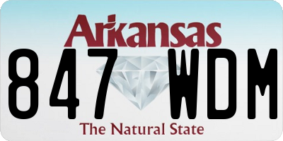 AR license plate 847WDM