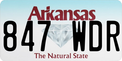 AR license plate 847WDR
