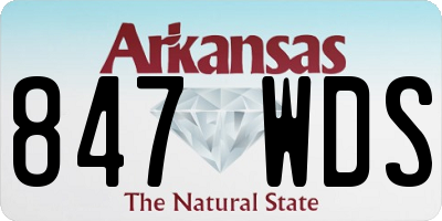 AR license plate 847WDS