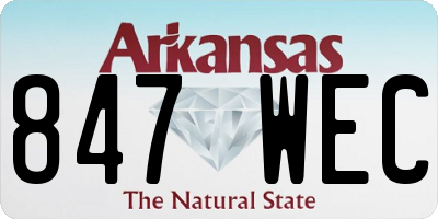 AR license plate 847WEC