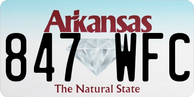 AR license plate 847WFC