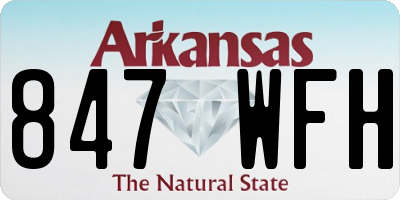 AR license plate 847WFH