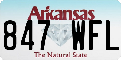 AR license plate 847WFL