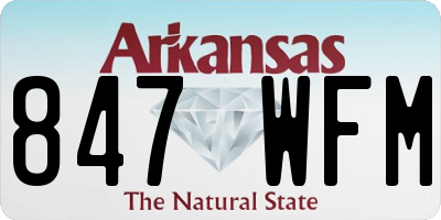 AR license plate 847WFM