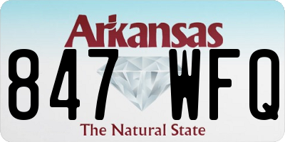AR license plate 847WFQ