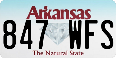 AR license plate 847WFS