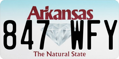 AR license plate 847WFY