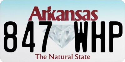 AR license plate 847WHP