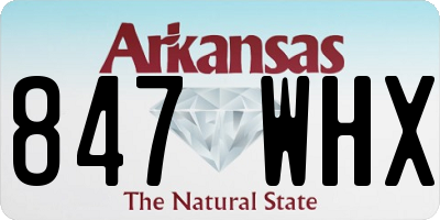 AR license plate 847WHX