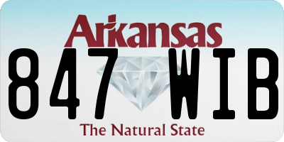 AR license plate 847WIB