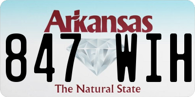 AR license plate 847WIH