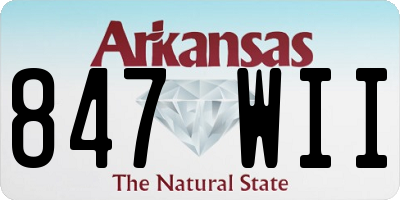 AR license plate 847WII