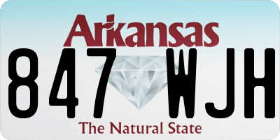 AR license plate 847WJH