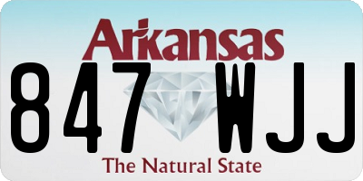 AR license plate 847WJJ