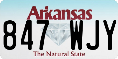 AR license plate 847WJY