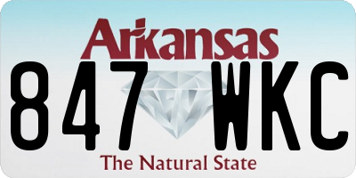 AR license plate 847WKC