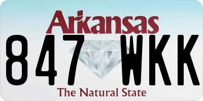 AR license plate 847WKK