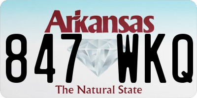 AR license plate 847WKQ