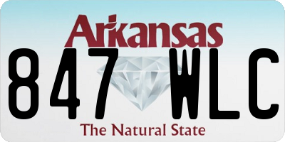 AR license plate 847WLC