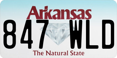 AR license plate 847WLD
