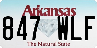 AR license plate 847WLF