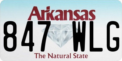 AR license plate 847WLG