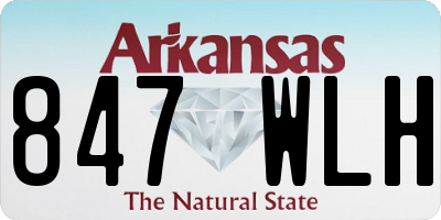 AR license plate 847WLH