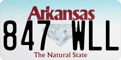 AR license plate 847WLL