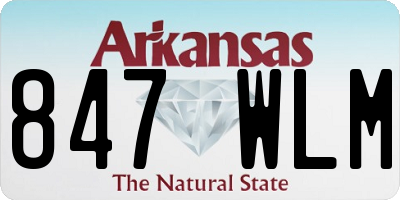 AR license plate 847WLM