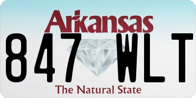 AR license plate 847WLT