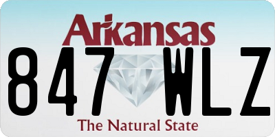 AR license plate 847WLZ