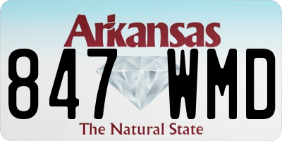 AR license plate 847WMD