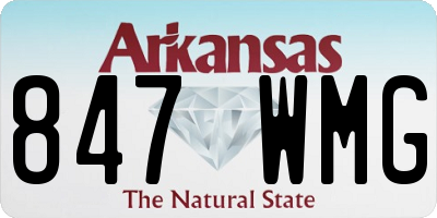 AR license plate 847WMG