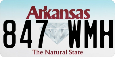 AR license plate 847WMH