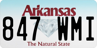 AR license plate 847WMI