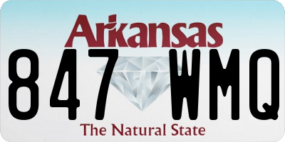 AR license plate 847WMQ