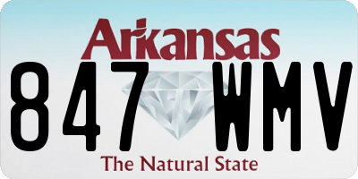 AR license plate 847WMV