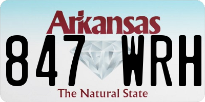 AR license plate 847WRH