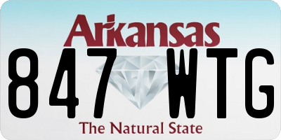 AR license plate 847WTG
