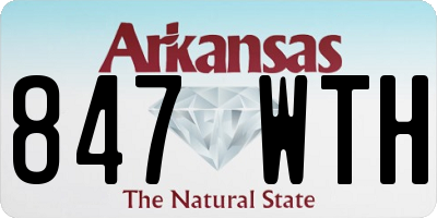 AR license plate 847WTH
