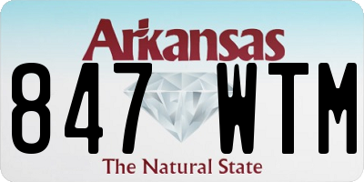 AR license plate 847WTM