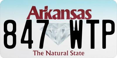 AR license plate 847WTP