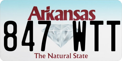 AR license plate 847WTT