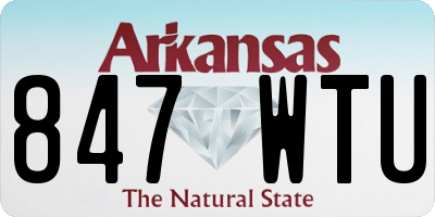 AR license plate 847WTU