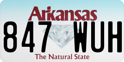 AR license plate 847WUH